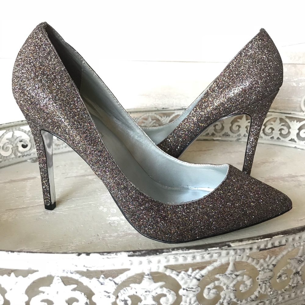H by Halston Stella Multicolor Glitter Pumps